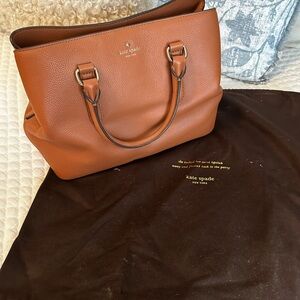 Kate Spade Brown Tote Elegant Leather Design
